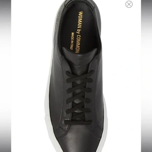 - Common Projects Original Achilles Low Top Sneakers Black/White Women's 9… - Picture 6 of 9